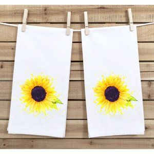 Sunflower Kitchen towels, Set of 2, Spring Refresh